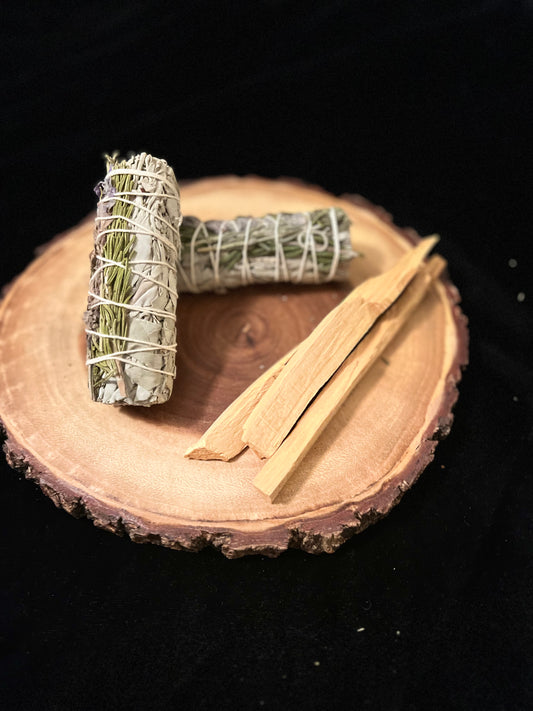 Sage with lavender & palo santo set